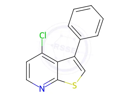 Chemical structure of 4-Chloro-3-phenylthieno[2,3-b]pyridine