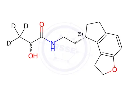 Chemical structure of Ramelteon Metabolite M-II-d3 (mixture of R and S at the hydroxy position)