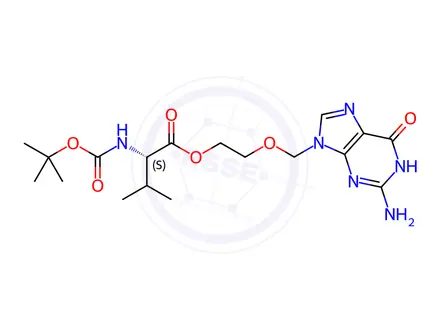 Chemical structure of Valacyclovir Hydrochloride Impurity 28