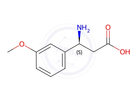Chemical structure of (S)-3-Amino-3-(3-methoxyphenyl)propanoic acid
