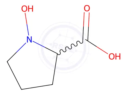 Chemical structure of Proline, 1-hydroxy-