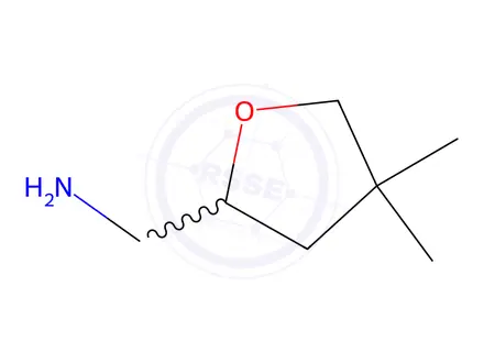 Chemical structure of (4,4-Dimethyltetrahydrofuran-2-yl)methanamine