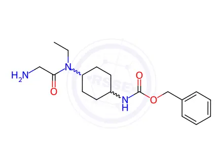 Chemical structure of Benzyl (4-(2-amino-N-ethylacetamido)cyclohexyl)carbamate