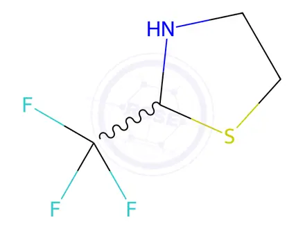 Chemical structure of 2-(trifluoromethyl)-1,3-thiazolidine
