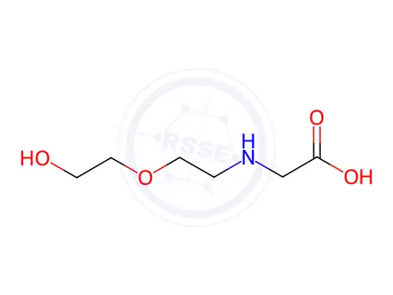Chemical structure of Glycine, N-[2-(2-hydroxyethoxy)ethyl]-(9CI)