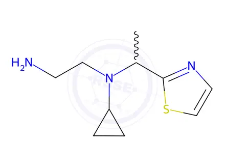 Chemical structure of N1-Cyclopropyl-N1-(1-(thiazol-2-yl)ethyl)ethane-1,2-diamine
