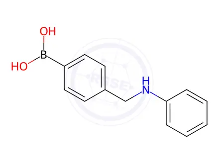 Chemical structure of 4-((Phenylamino)methyl)phenylboronic Acid