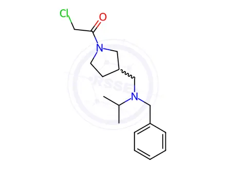 Chemical structure of 1-(3-((Benzyl(isopropyl)amino)methyl)pyrrolidin-1-yl)-2-chloroethanone