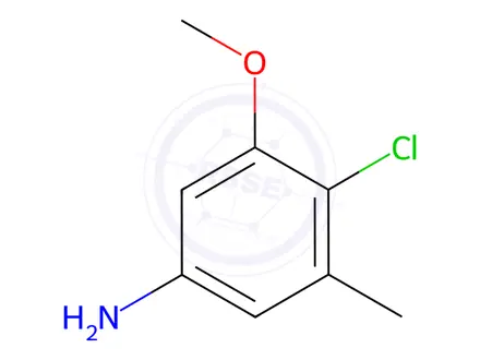 Chemical structure of 4-Chloro-3-methoxy-5-methylaniline