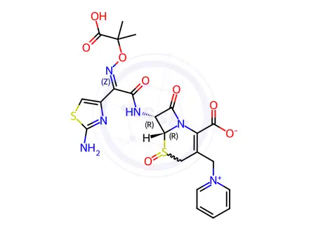 Chemical structure of Ceftazidime oxidation Impurity