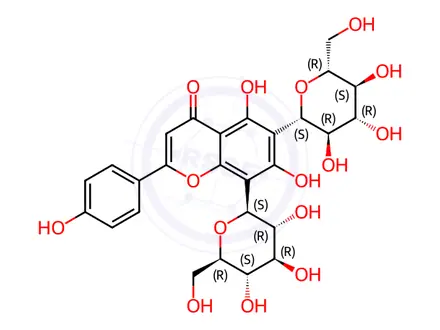 Chemical structure of Vicenin-2