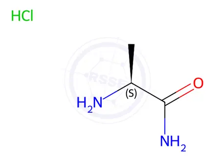 Chemical structure of L-Alaninamide Hydrochloride