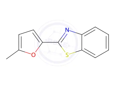 Chemical structure of Benzothiazole, 2-(5-methyl-2-furanyl)-(9CI)