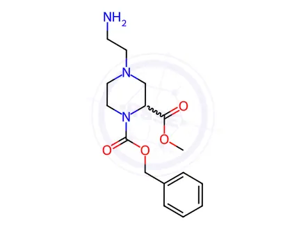 Chemical structure of 1-Benzyl 2-methyl 4-(2-aminoethyl)piperazine-1,2-dicarboxylate