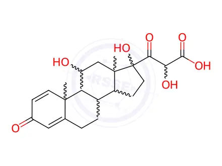 Chemical structure of Prednisolone Impurity C