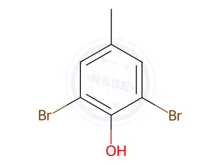Chemical structure of 2,6-Dibromo-p-cresol
