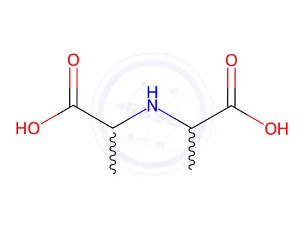 Chemical structure of Alanine, N-(1-carboxyethyl)-(9CI)