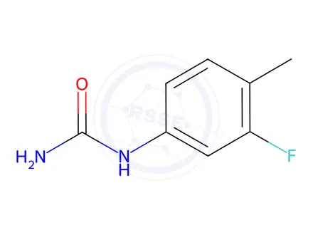 Chemical structure of (3-Fluoro-4-methylphenyl)urea