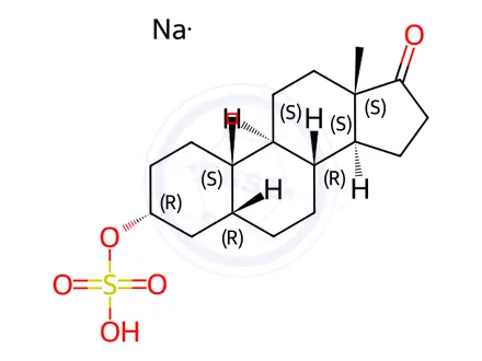 Chemical structure of 5β-Androsterone Sulfate Sodium Salt
