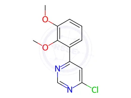 Chemical structure of 4-Chloro-6-(2,3-dimethoxyphenyl)pyrimidine