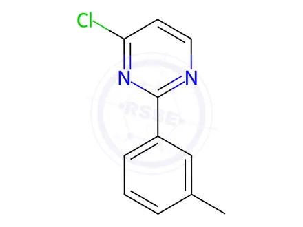 Chemical structure of 4-Chloro-2-(3-methylphenyl)pyrimidine