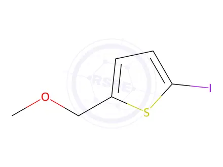 Chemical structure of 2-iodo-5-(methoxymethyl)thiophene