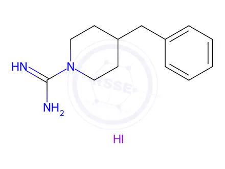 Chemical structure of 4-Benzyl-piperidine-1-carboxamidine; hydriodide