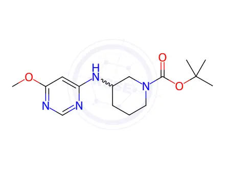 Chemical structure of 3-(6-Methoxy-pyriMidin-4-ylaMino)-piperidine-1-carboxylic acid tert-butyl ester