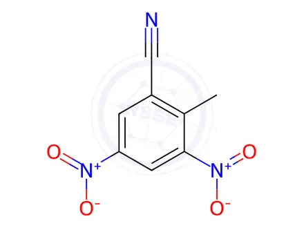 Chemical structure of 2-methyl-3,5-dinitrobenzonitrile