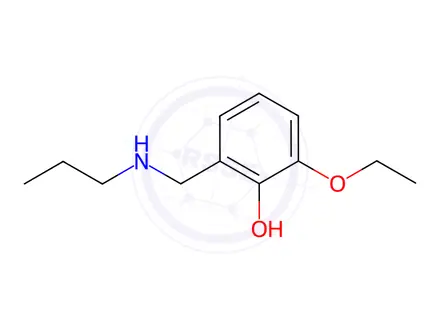 Chemical structure of 2-Ethoxy-6-[(propylamino)methyl]phenol