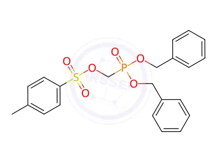 Chemical structure of Phosphonic acid, [[[(4-methylphenyl)sulfonyl]oxy]methyl]-, bis(phenylmethyl) ester (9CI)