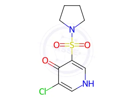 Chemical structure of 3-Chloro-5-(pyrrolidin-1-ylsulfonyl)pyridin-4(1H)-one