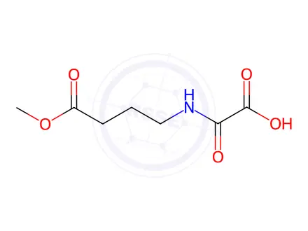 Chemical structure of Butanoic acid, 4-[(carboxycarbonyl)amino]-, 1-methyl ester