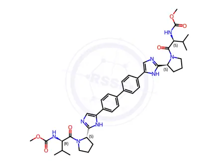 Chemical structure of Daclatasvir Impurity 1 (RSSS-Isomer)