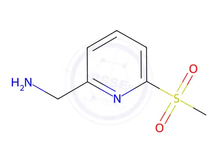 Chemical structure of (6-(Methylsulfonyl)pyridin-2-yl)methanamine
