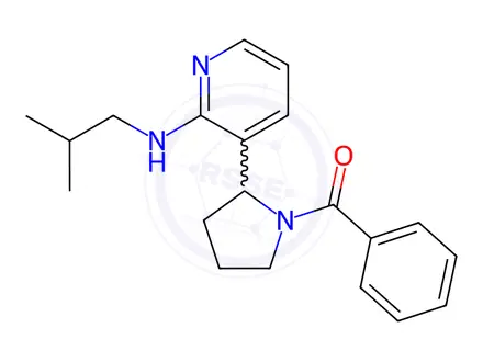 Chemical structure of (2-(2-(Isobutylamino)pyridin-3-yl)pyrrolidin-1-yl)(phenyl)methanone