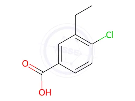 Chemical structure of 4-Chloro-3-ethylbenzoic acid