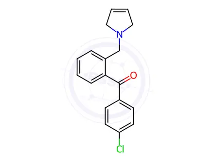 Chemical structure of 4'-Chloro-2-(3-pyrrolinomethyl) benzophenone