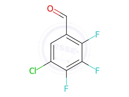 Chemical structure of Benzaldehyde, 5-chloro-2,3,4-trifluoro-