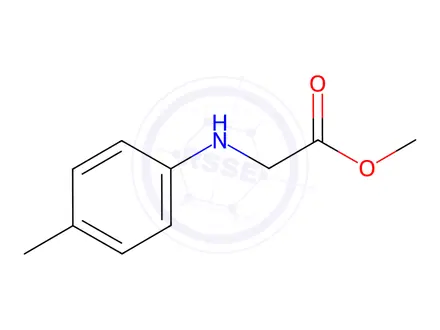 Chemical structure of Glycine, N-(4-methylphenyl)-, methyl ester