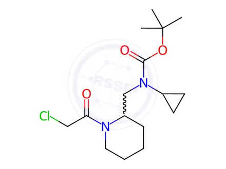 Chemical structure of tert-Butyl ((1-(2-chloroacetyl)piperidin-2-yl)methyl)(cyclopropyl)carbamate