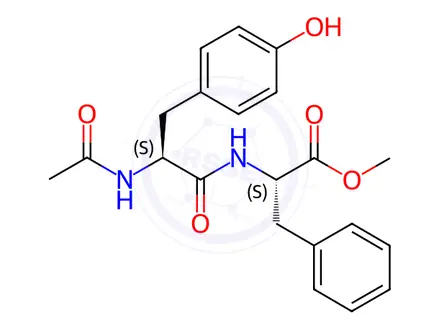 Chemical structure of Ac-Tyr-Phe-OMe