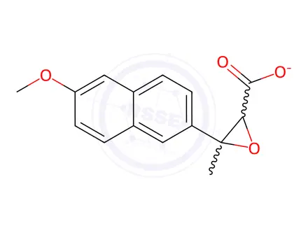 Chemical structure of Naproxen Impurity 63 Sodium Salt