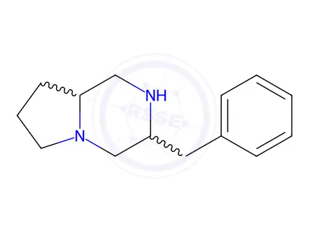 Chemical structure of (3S,8AS)-3-benzyloctahydropyrrolo[1,2-a]pyrazine
