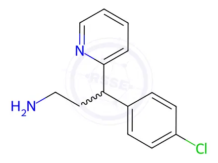 Chemical structure of Didesmethyl Chlorpheniramine Maleate