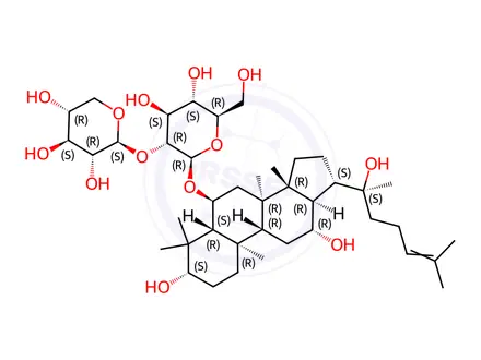 Chemical structure of Notoginsenoside R2