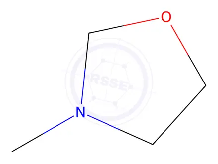 Chemical structure of Oxazolidine, 3-methyl-