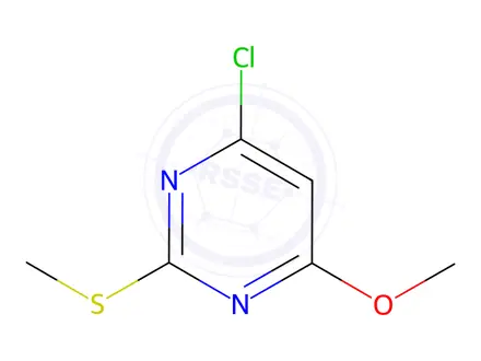 Chemical structure of 4-Chloro-6-methoxy-2-(methylthio)pyrimidine,98%