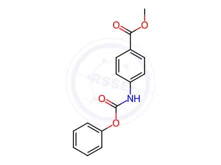 Chemical structure of methyl 4-[(phenoxycarbonyl)amino]benzoate