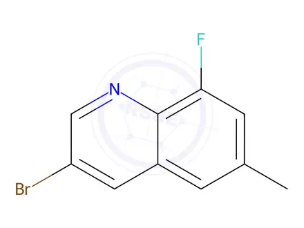 Chemical structure of 3-Bromo-8-fluoro-6-methylquinoline